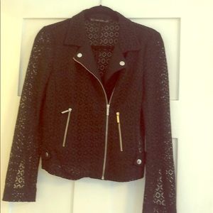 Zara Lace Motorcycle Jacket